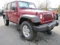 2011 Deep Cherry Red Jeep Wrangler Unlimited Sport 4x4  photo #4