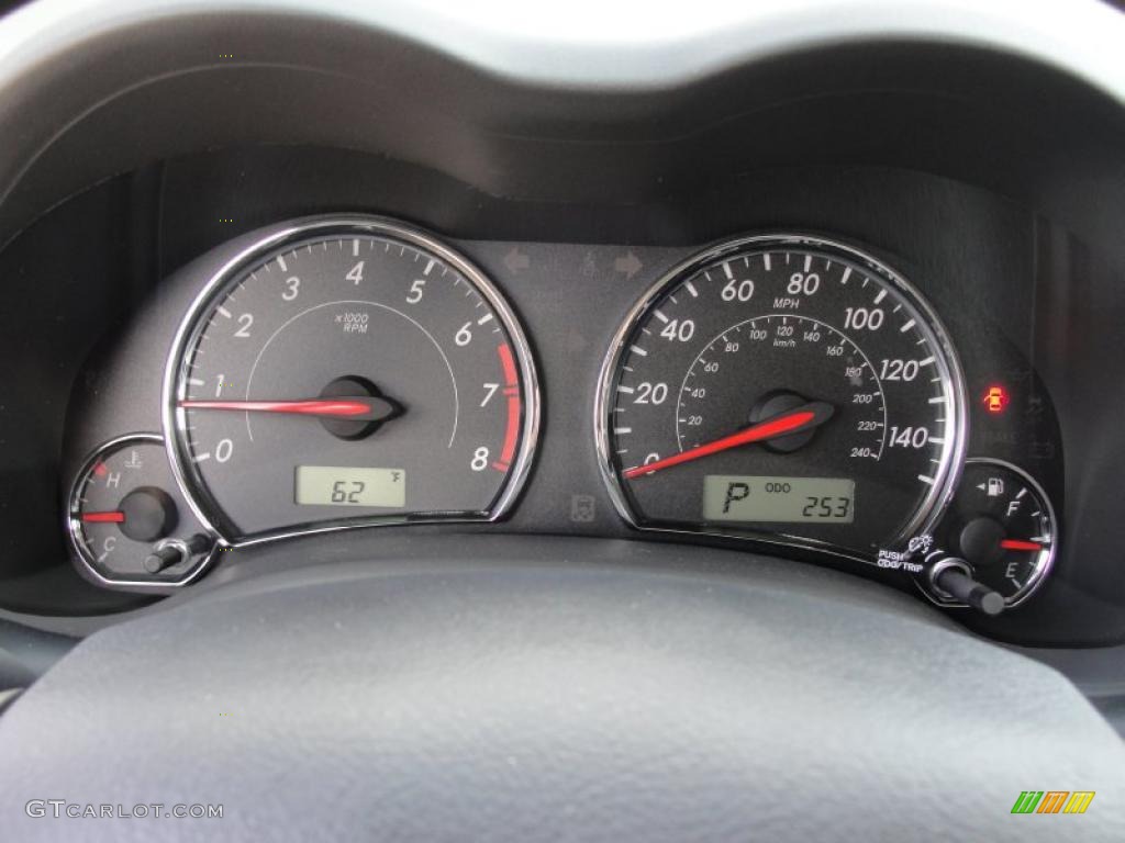 2011 Toyota Corolla S Gauges Photo #47425857