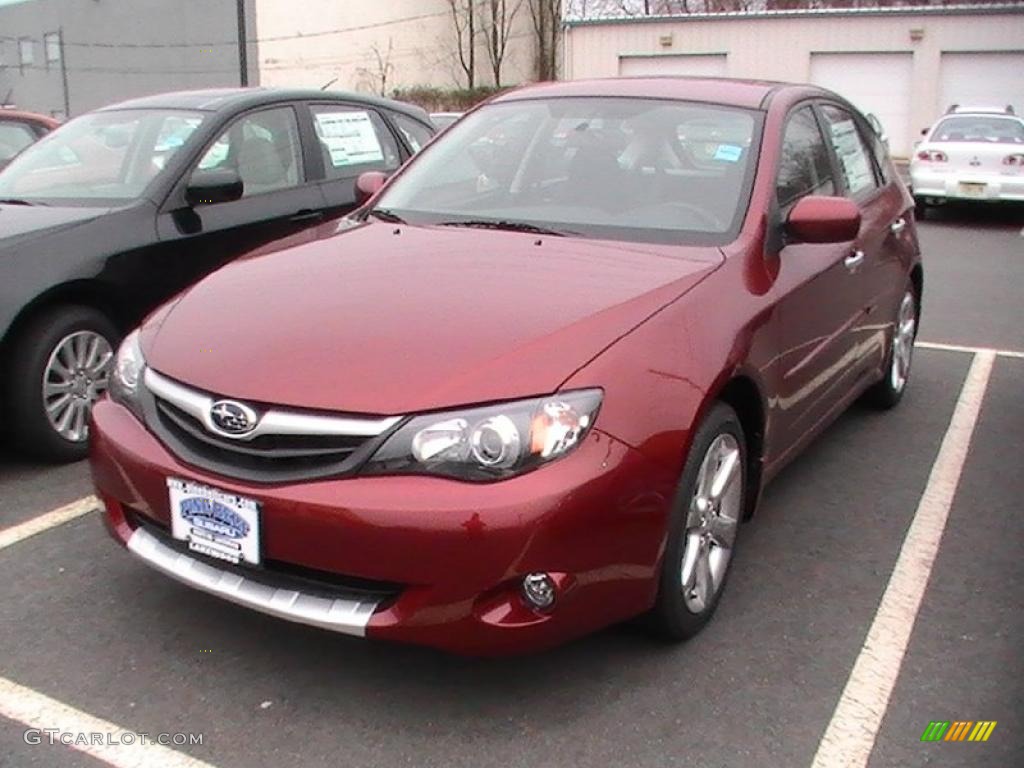 2011 Impreza Outback Sport Wagon - Camellia Red Pearl / Carbon Black photo #1