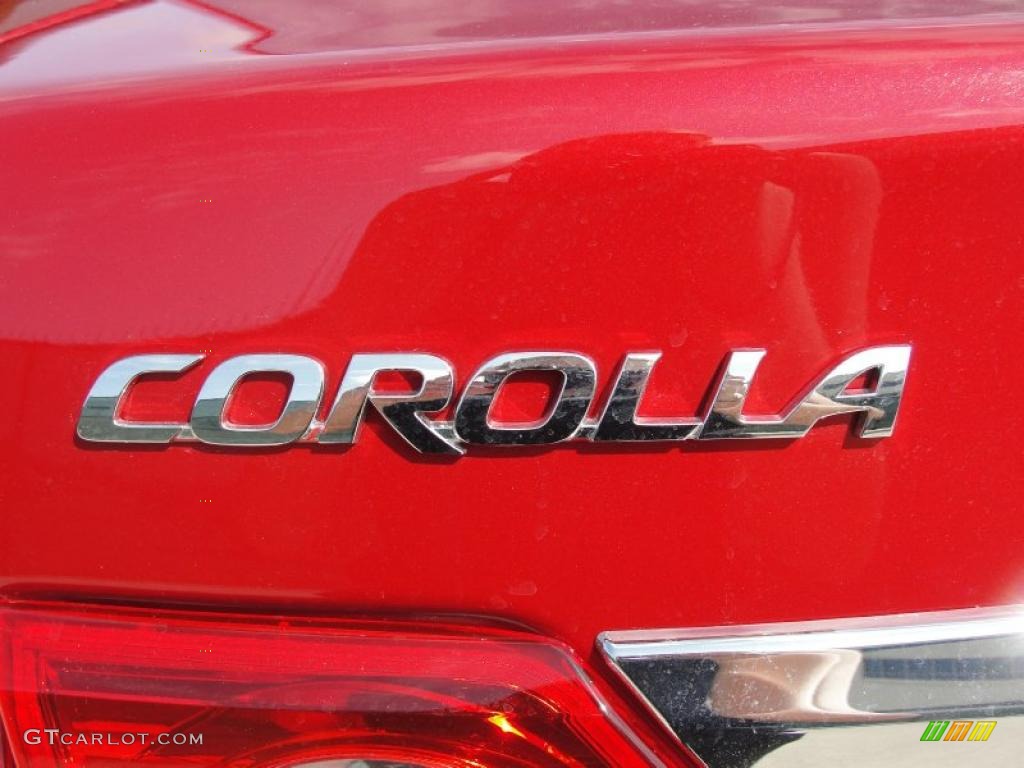 2011 Corolla LE - Barcelona Red Metallic / Ash photo #15