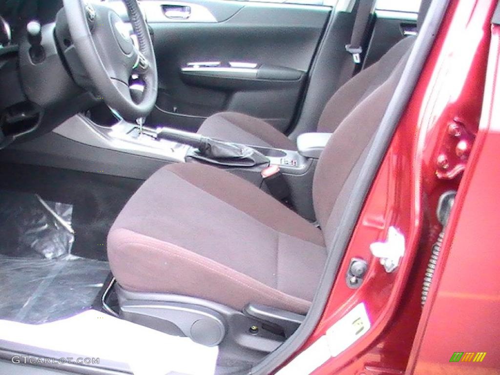 2011 Impreza 2.5i Premium Sedan - Camellia Red Pearl / Carbon Black photo #2