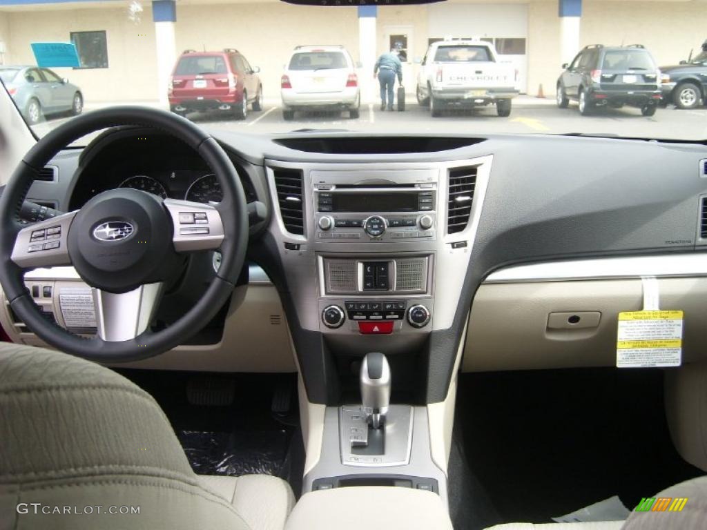 2011 Outback 2.5i Premium Wagon - Ruby Red Pearl / Warm Ivory photo #4