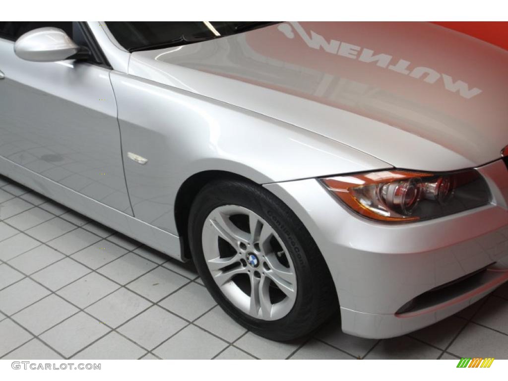 2008 3 Series 328i Sedan - Titanium Silver Metallic / Gray photo #15