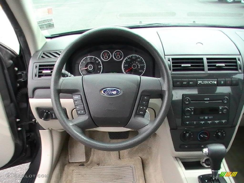 2007 Fusion SE V6 AWD - Black / Camel photo #13