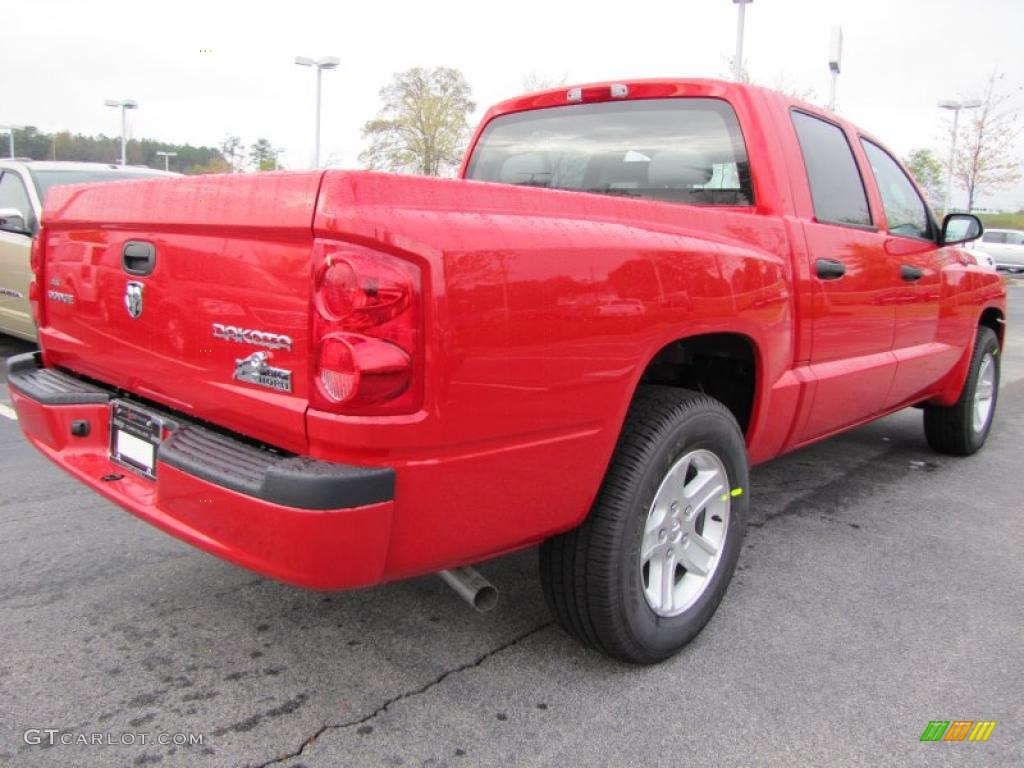 Flame Red 2011 Dodge Dakota Big Horn Crew Cab Exterior Photo #47428587