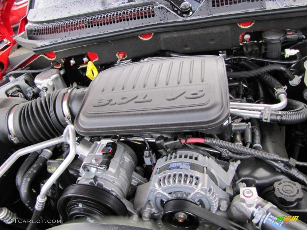 2011 Dodge Dakota Big Horn Crew Cab 3.7 Liter SOHC 12-Valve Magnum V6 Engine Photo #47428728