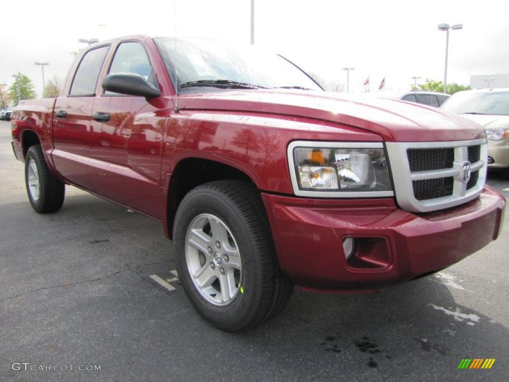 Deep Cherry Red Crystal Pearl 2011 Dodge Dakota Big Horn Crew Cab Exterior Photo #47428827