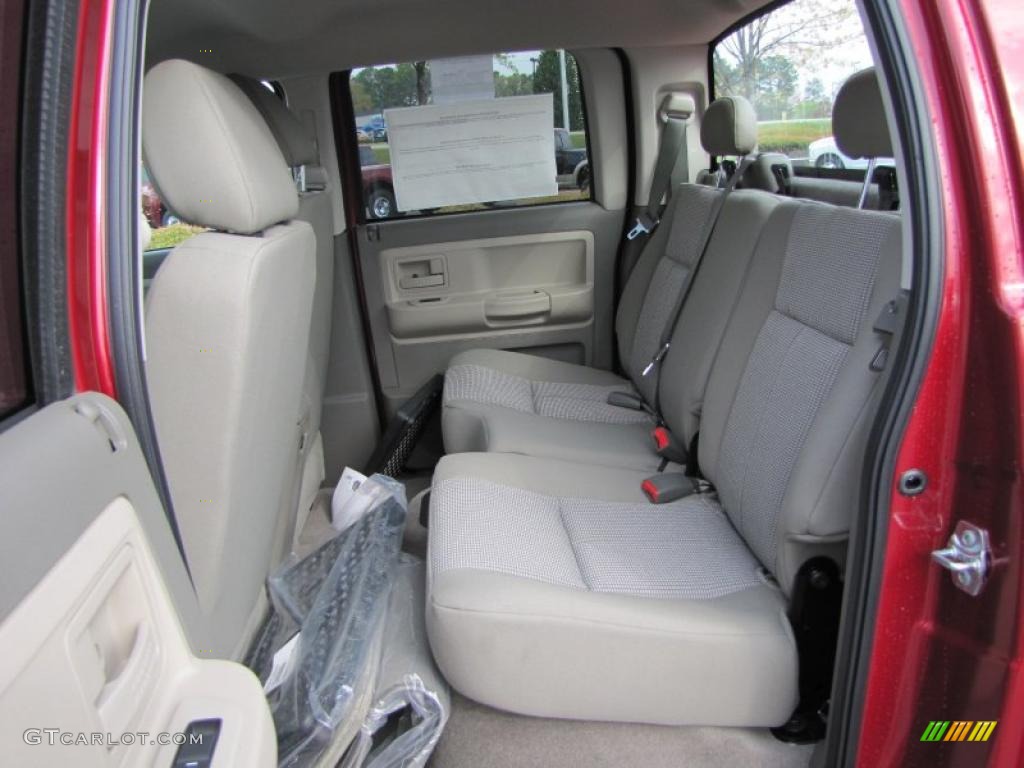 Dark Khaki/Medium Khaki Interior 2011 Dodge Dakota Big Horn Crew Cab Photo #47428874