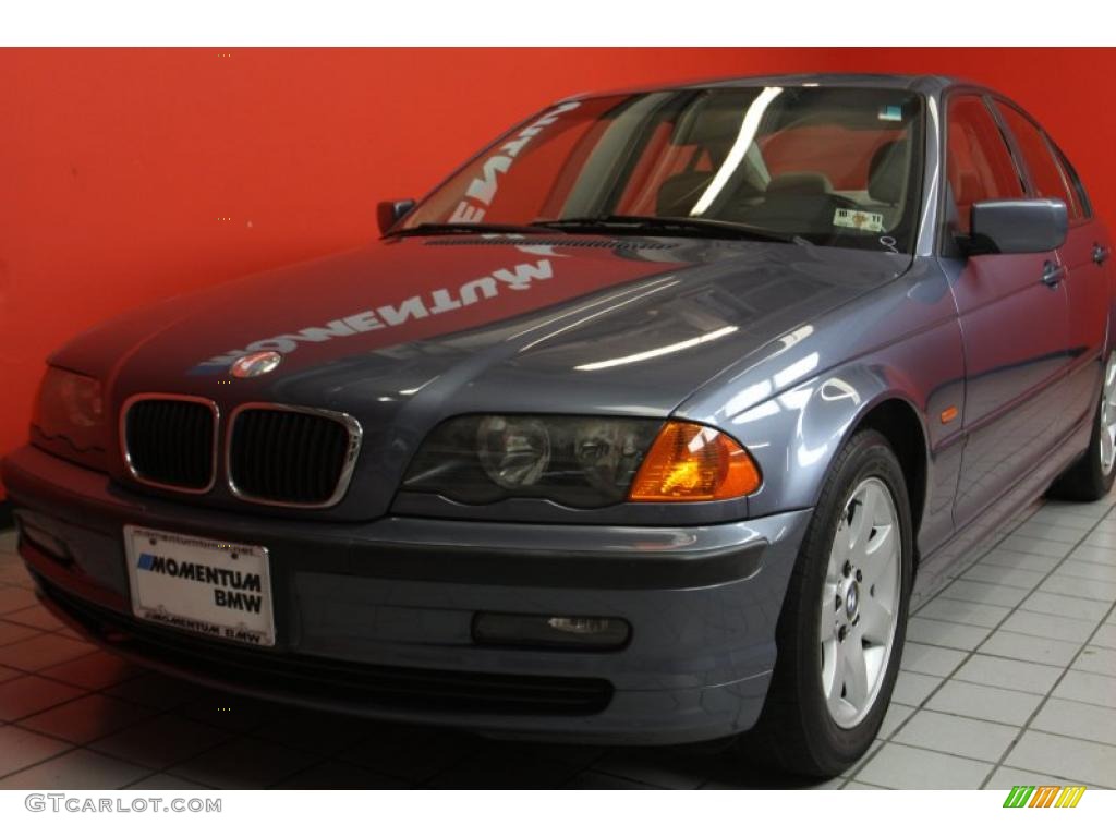 2001 3 Series 325i Sedan - Steel Blue Metallic / Beige photo #2