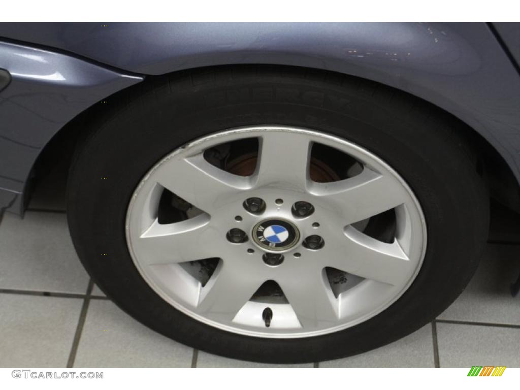 2001 3 Series 325i Sedan - Steel Blue Metallic / Beige photo #14