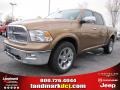 2011 Saddle Brown Pearl Dodge Ram 1500 Laramie Crew Cab 4x4  photo #1