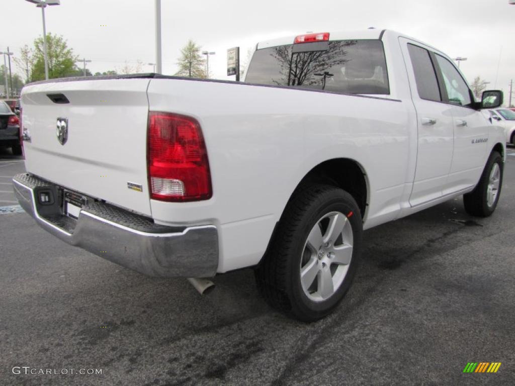 2011 Ram 1500 Big Horn Quad Cab - Bright White / Dark Slate Gray/Medium Graystone photo #3