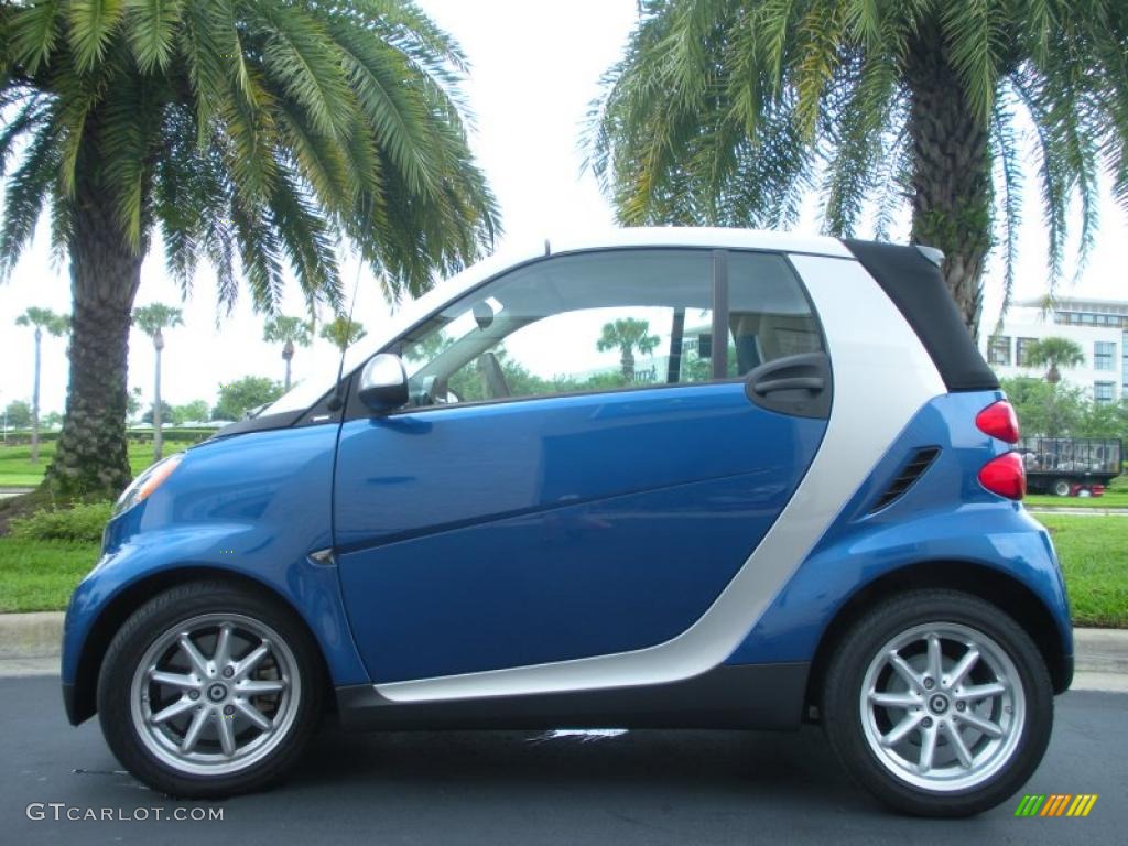 Blue Metallic 2008 Smart fortwo passion cabriolet Exterior Photo #47430108