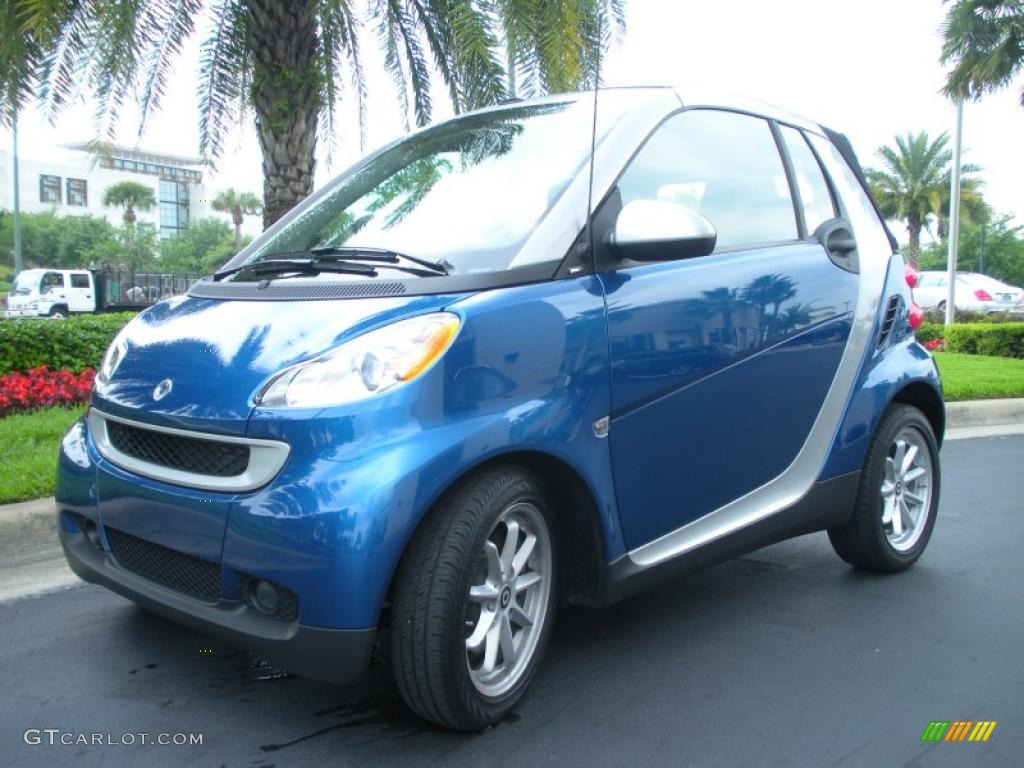 Blue Metallic 2008 Smart fortwo passion cabriolet Exterior Photo #47430123