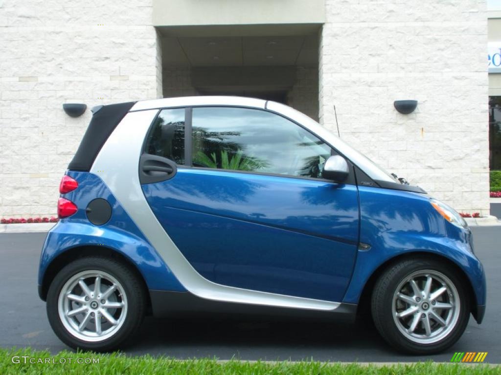 Blue Metallic 2008 Smart fortwo passion cabriolet Exterior Photo #47430171