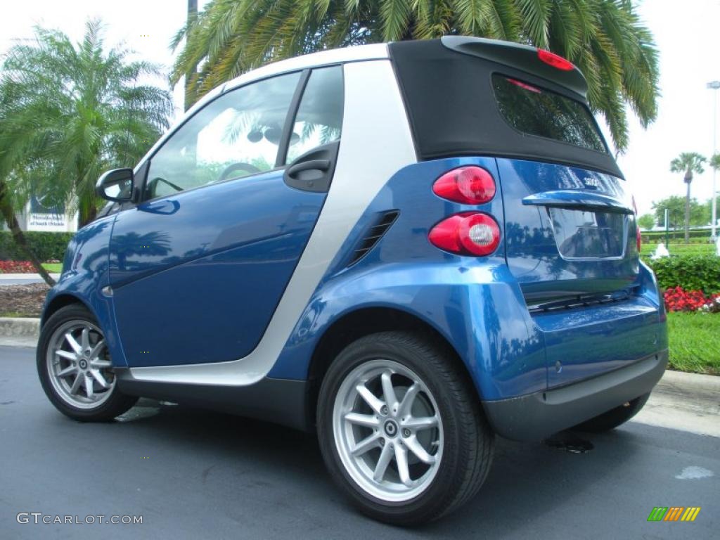 Blue Metallic 2008 Smart fortwo passion cabriolet Exterior Photo #47430219