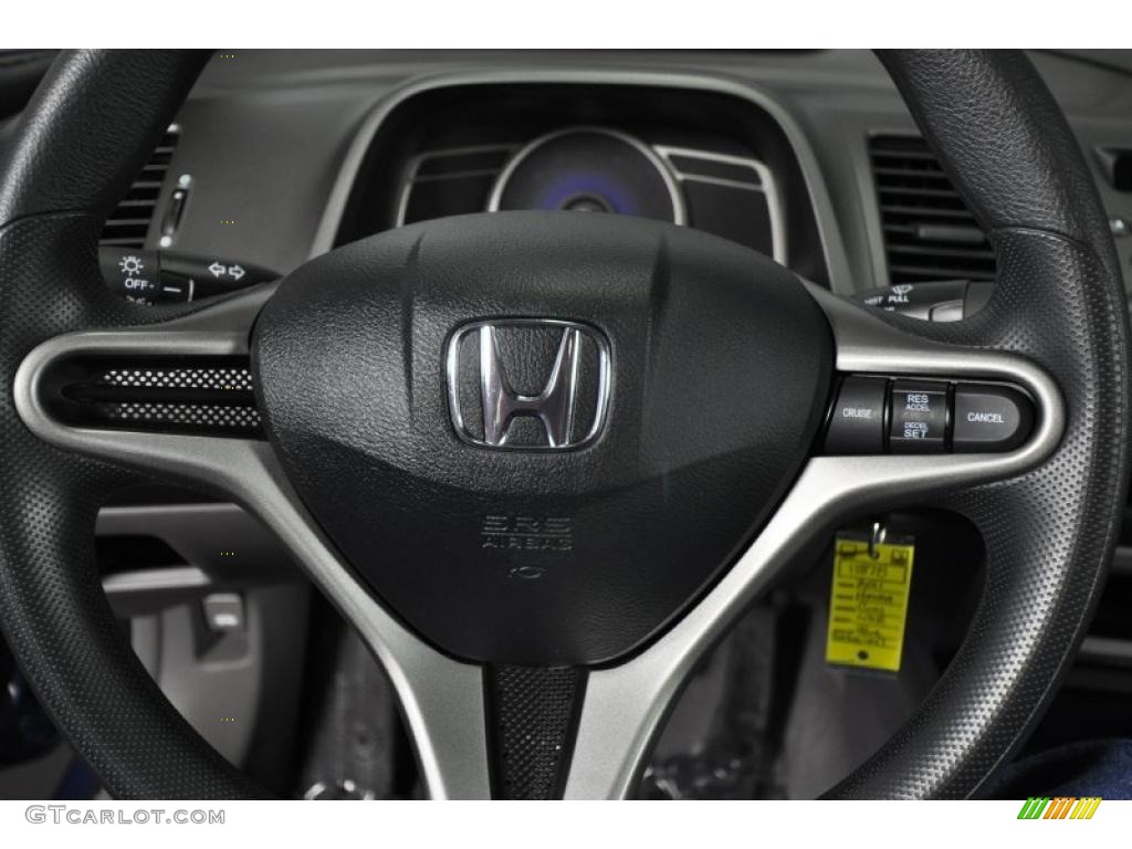 2011 Honda Civic LX Sedan Gray Steering Wheel Photo #47430354