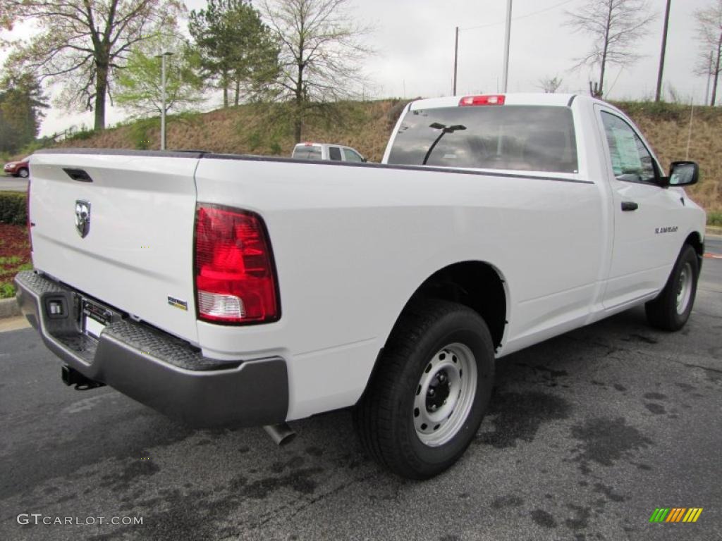 2011 Ram 1500 ST Regular Cab - Bright White / Dark Slate Gray/Medium Graystone photo #3