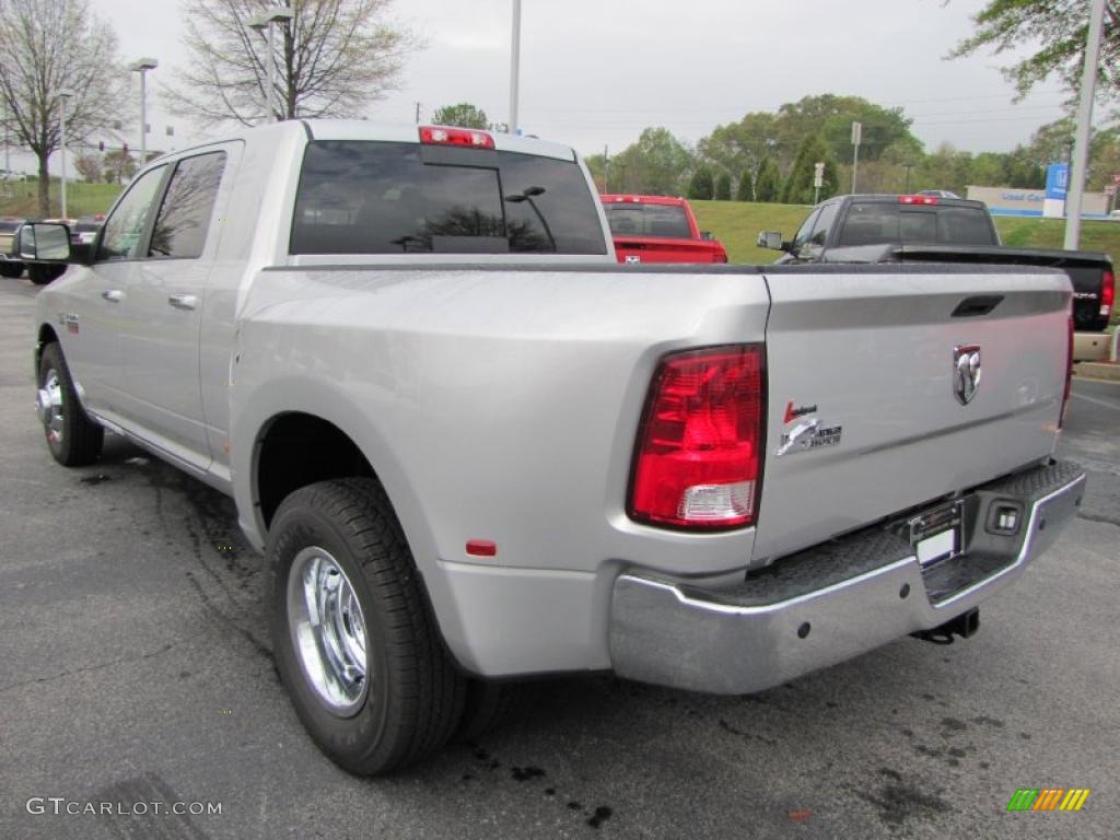 Bright Silver Metallic 2011 Dodge Ram 3500 HD Big Horn Mega Cab Dually Exterior Photo #47430582