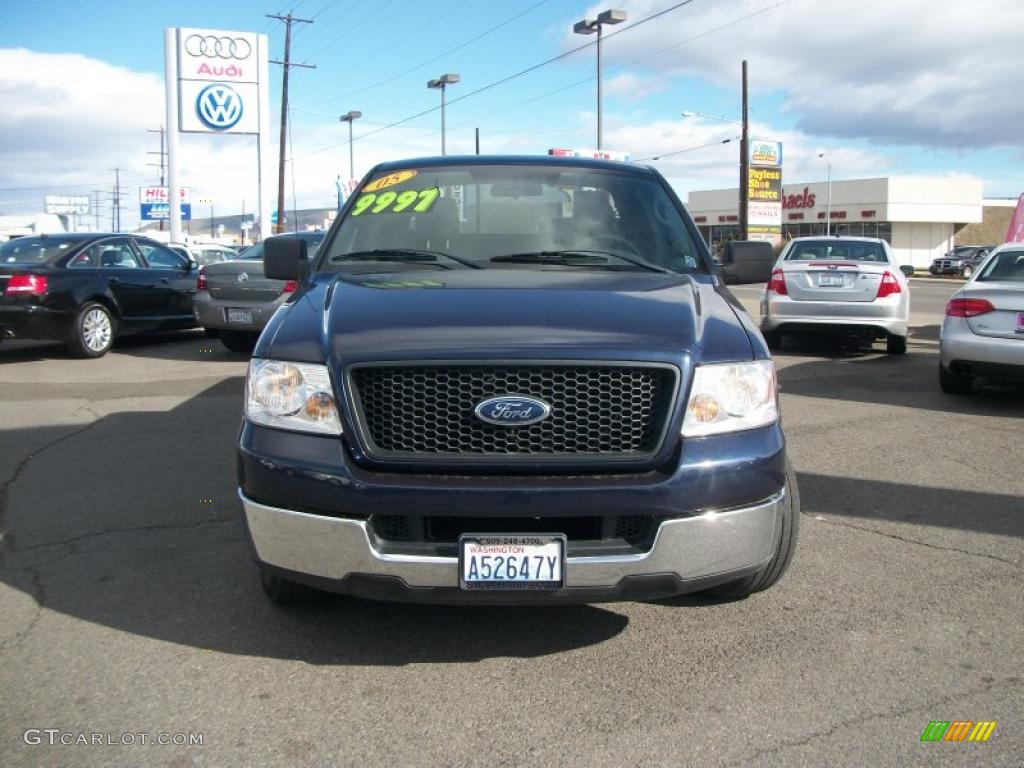 2005 F150 XLT SuperCab - True Blue Metallic / Medium Flint Grey photo #2