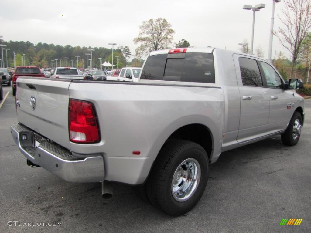 Bright Silver Metallic 2011 Dodge Ram 3500 HD Big Horn Mega Cab Dually Exterior Photo #47430597