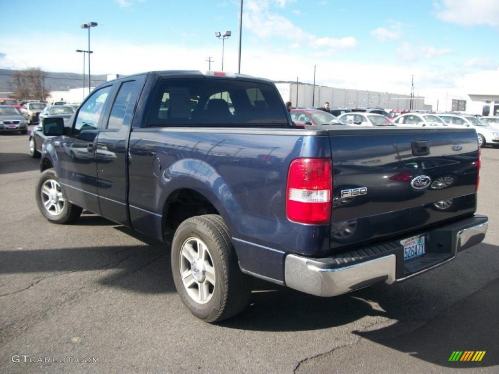 2005 F150 XLT SuperCab - True Blue Metallic / Medium Flint Grey photo #5