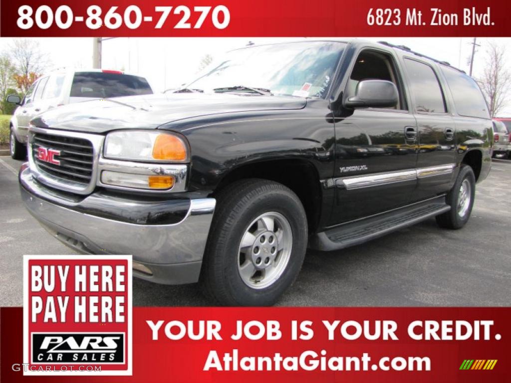 2003 Yukon XL SLT - Onyx Black / Neutral/Shale photo #1