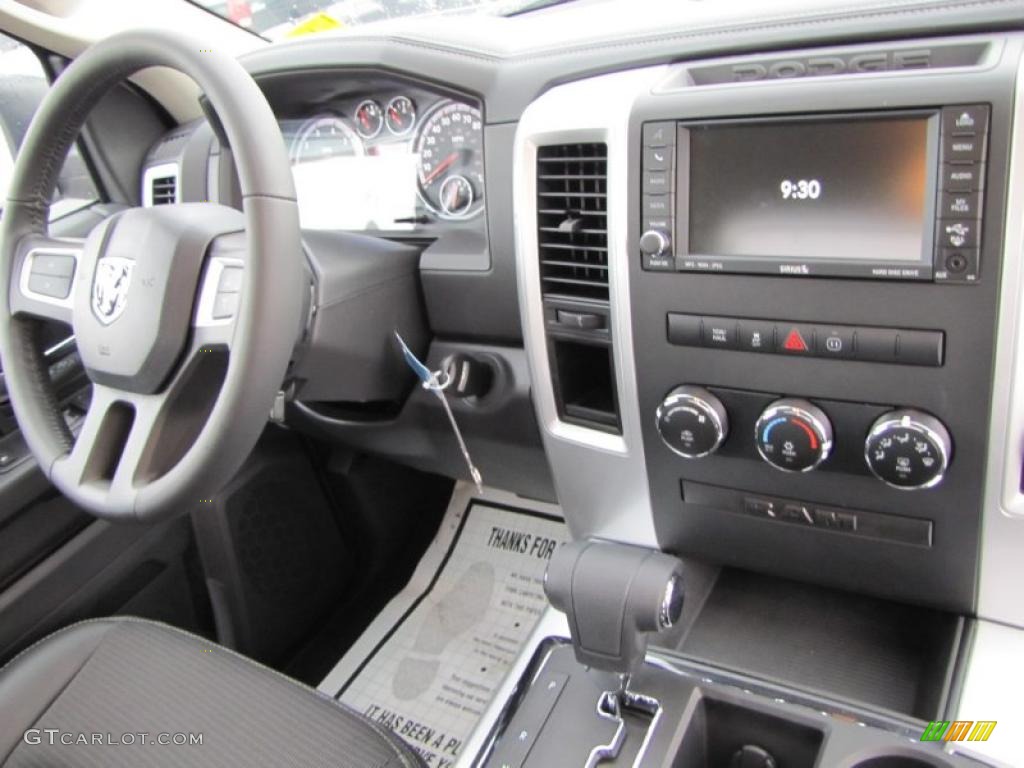 2011 Dodge Ram 1500 Sport R/T Regular Cab Dark Slate Gray Dashboard Photo #47430903