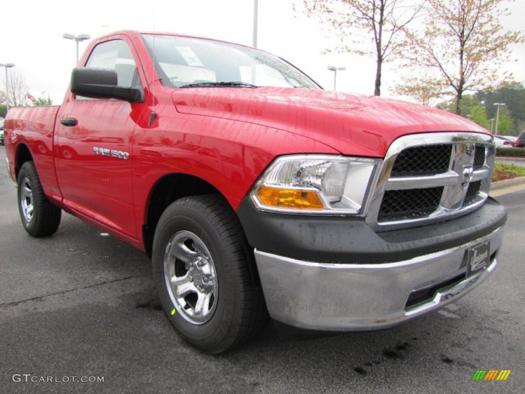 Flame Red 2011 Dodge Ram 1500 ST Regular Cab Exterior Photo #47431011