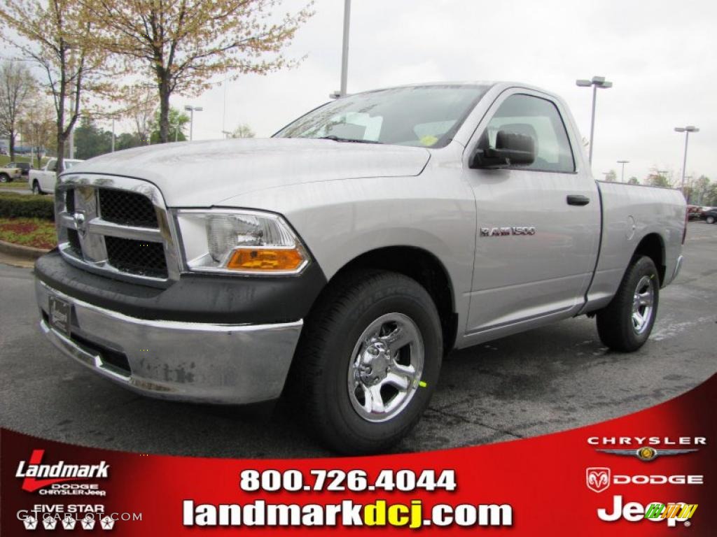 2011 Ram 1500 ST Regular Cab - Bright Silver Metallic / Dark Slate Gray/Medium Graystone photo #1