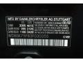  2003 SL 500 Roadster Black Opal Metallic Color Code 189