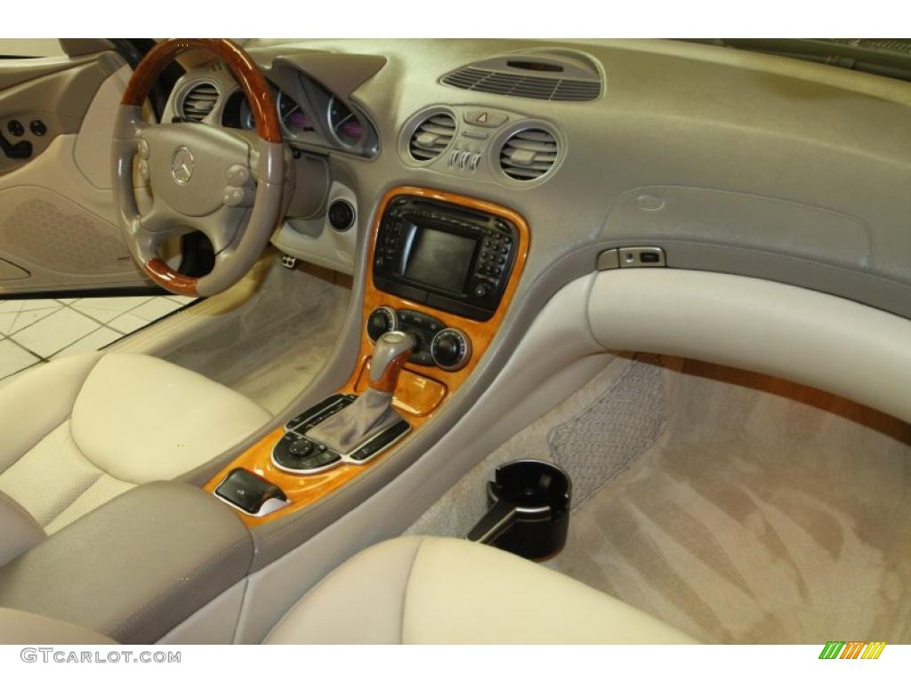 Stone Interior 2003 Mercedes-Benz SL 500 Roadster Photo #47432328