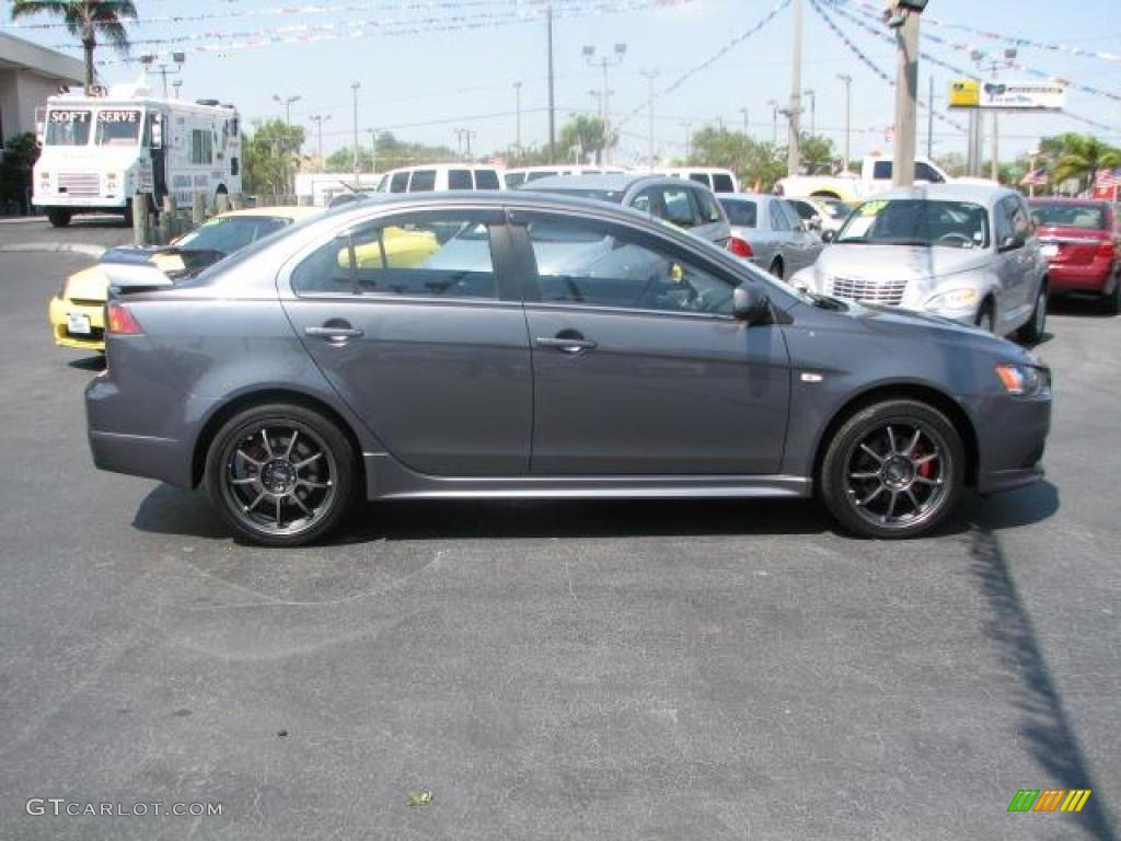 Graphite Gray Pearl 2009 Mitsubishi Lancer RALLIART Exterior Photo #47433024