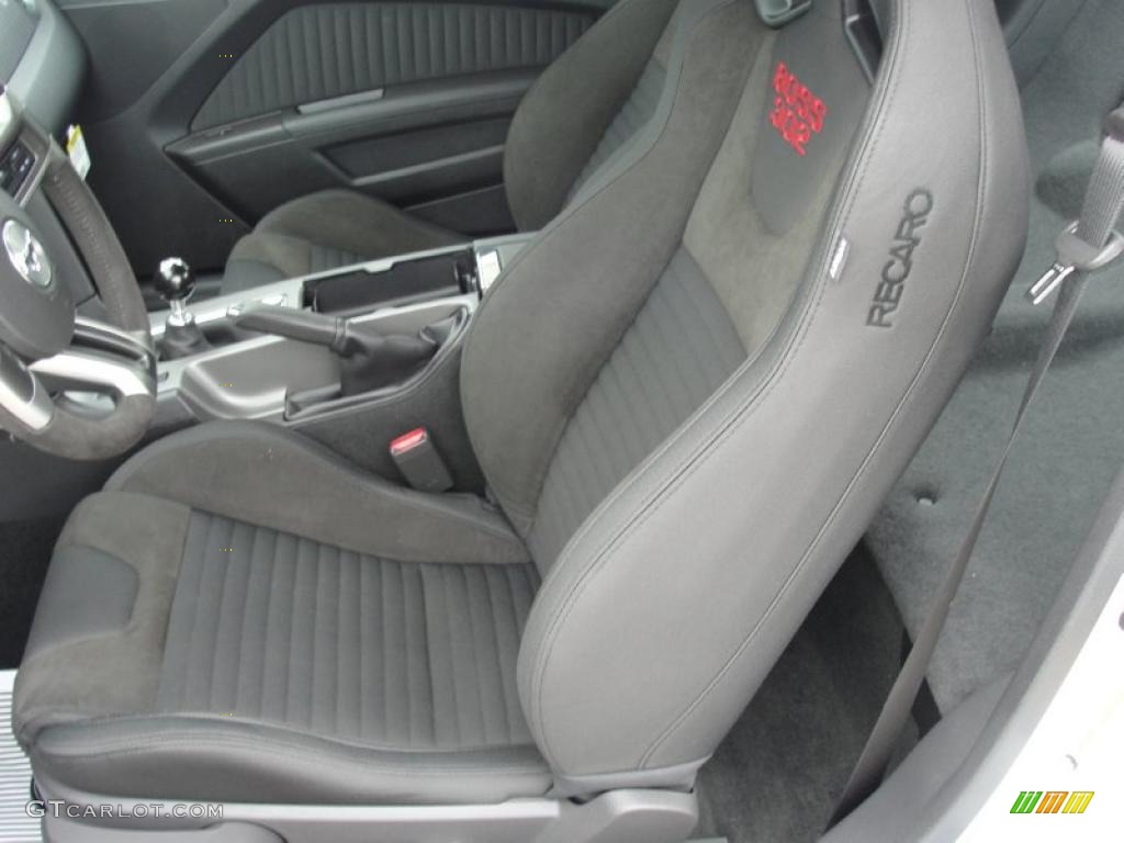 Charcoal Black Recaro Sport Seats Interior 2012 Ford Mustang Boss 302 Laguna Seca Photo #47433078