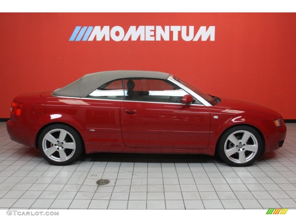 2006 A4 1.8T Cabriolet - Amulet Red / Beige photo #4
