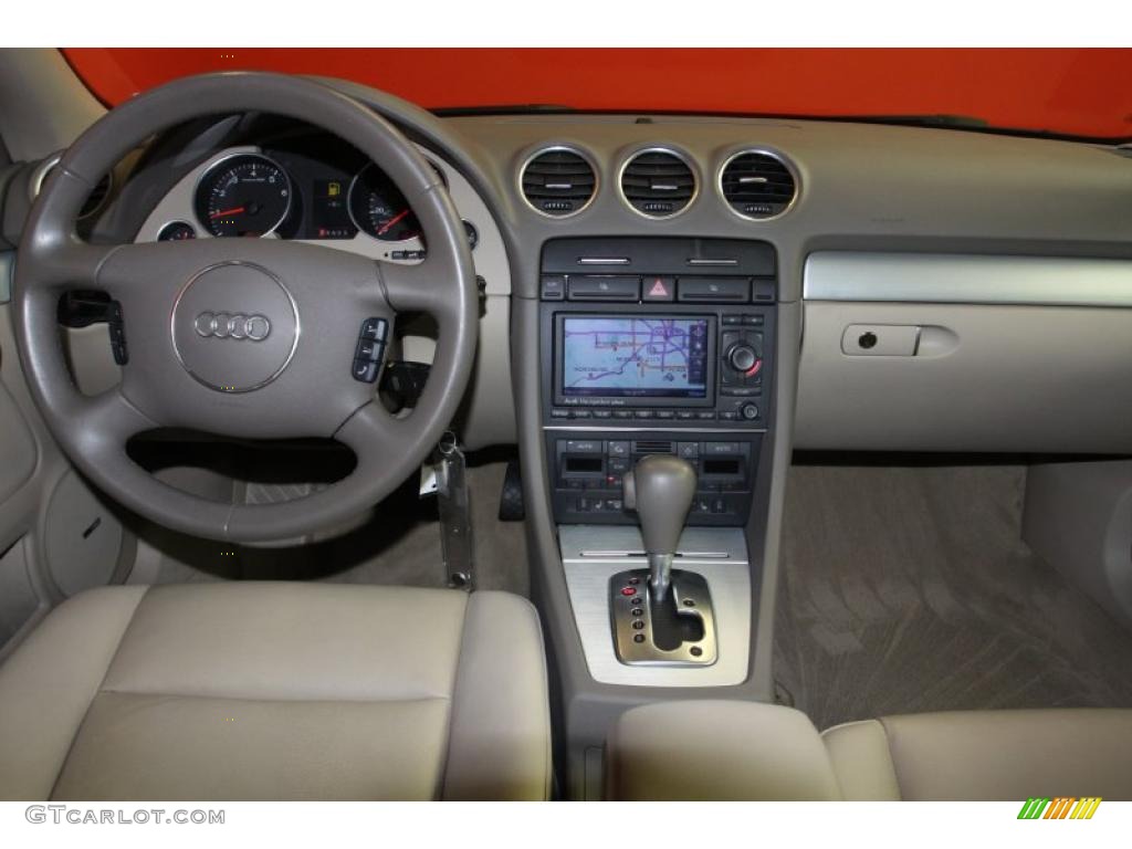 2006 Audi A4 1.8T Cabriolet Beige Dashboard Photo #47433750