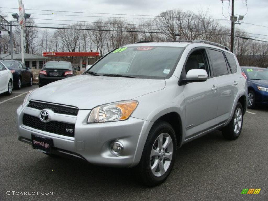 2009 RAV4 Limited V6 4WD - Classic Silver Metallic / Ash Gray photo #3