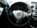 Charcoal 2011 Volkswagen Tiguan SEL Steering Wheel