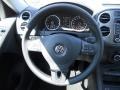 Charcoal 2011 Volkswagen Tiguan SEL Steering Wheel