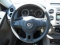 2011 Volkswagen Tiguan Clay Gray Interior Steering Wheel Photo