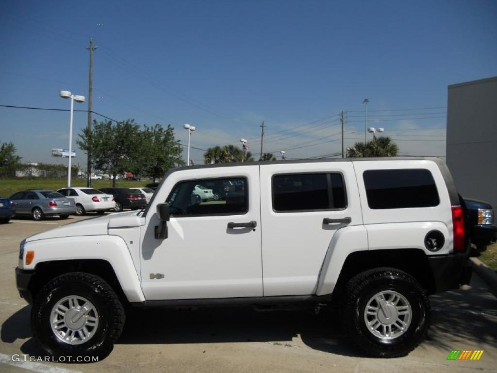 Birch White 2008 Hummer H3 Standard H3 Model Exterior Photo #47436519