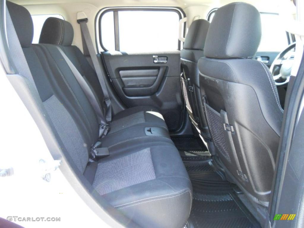 Ebony Black Interior 2008 Hummer H3 Standard H3 Model Photo #47436708