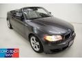 2008 Sparkling Graphite Metallic BMW 1 Series 128i Convertible  photo #1