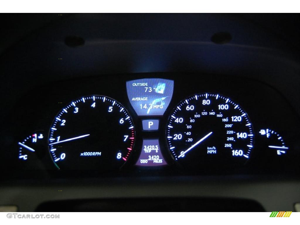 2009 Lexus LS 460 L Gauges Photo #47437500