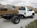 Summit White 2011 GMC Sierra 3500HD Work Truck Crew Cab 4x4 Chassis Dump Truck Exterior