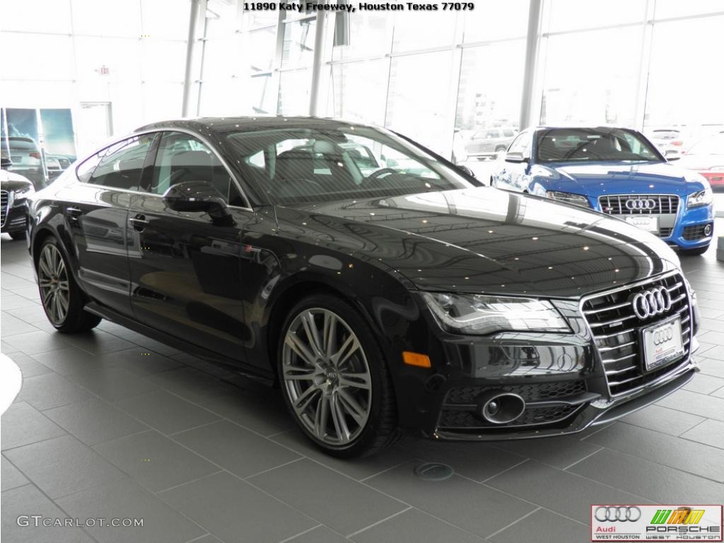 Phantom Black Pearl Effect 2012 Audi A7 3.0T quattro Prestige Exterior Photo #47437575