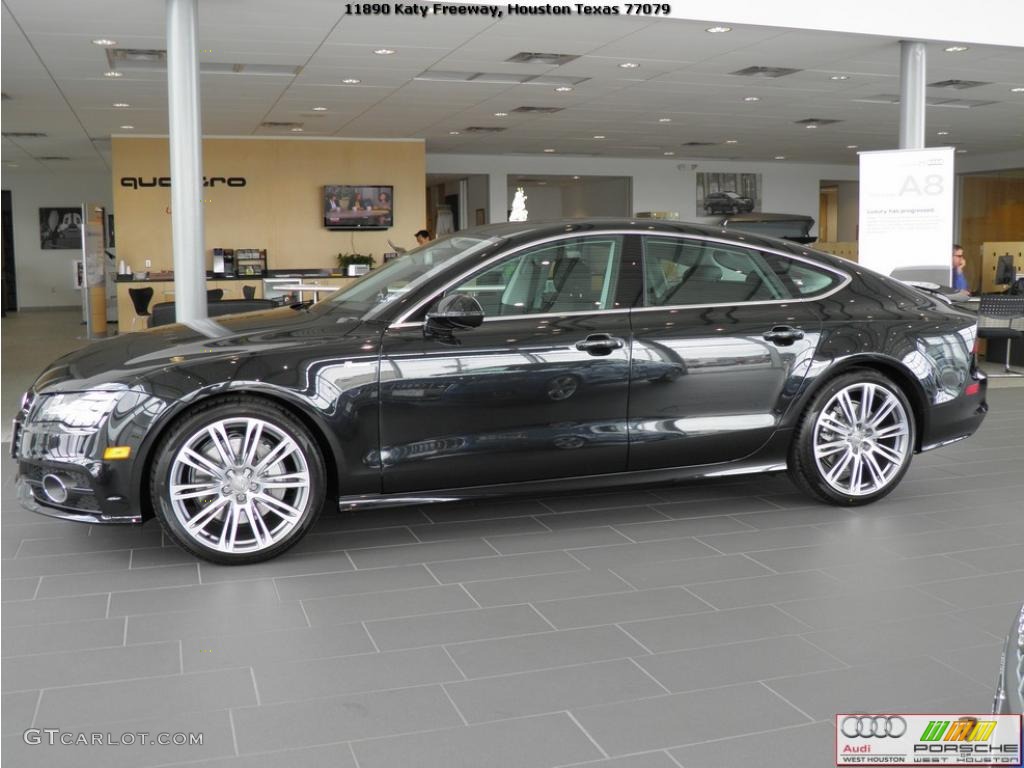 Phantom Black Pearl Effect 2012 Audi A7 3.0T quattro Prestige Exterior Photo #47437617