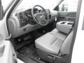 Dark Titanium 2011 GMC Sierra 3500HD Work Truck Crew Cab 4x4 Chassis Dump Truck Interior Color