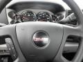 Dark Titanium 2011 GMC Sierra 3500HD Work Truck Crew Cab 4x4 Chassis Dump Truck Steering Wheel