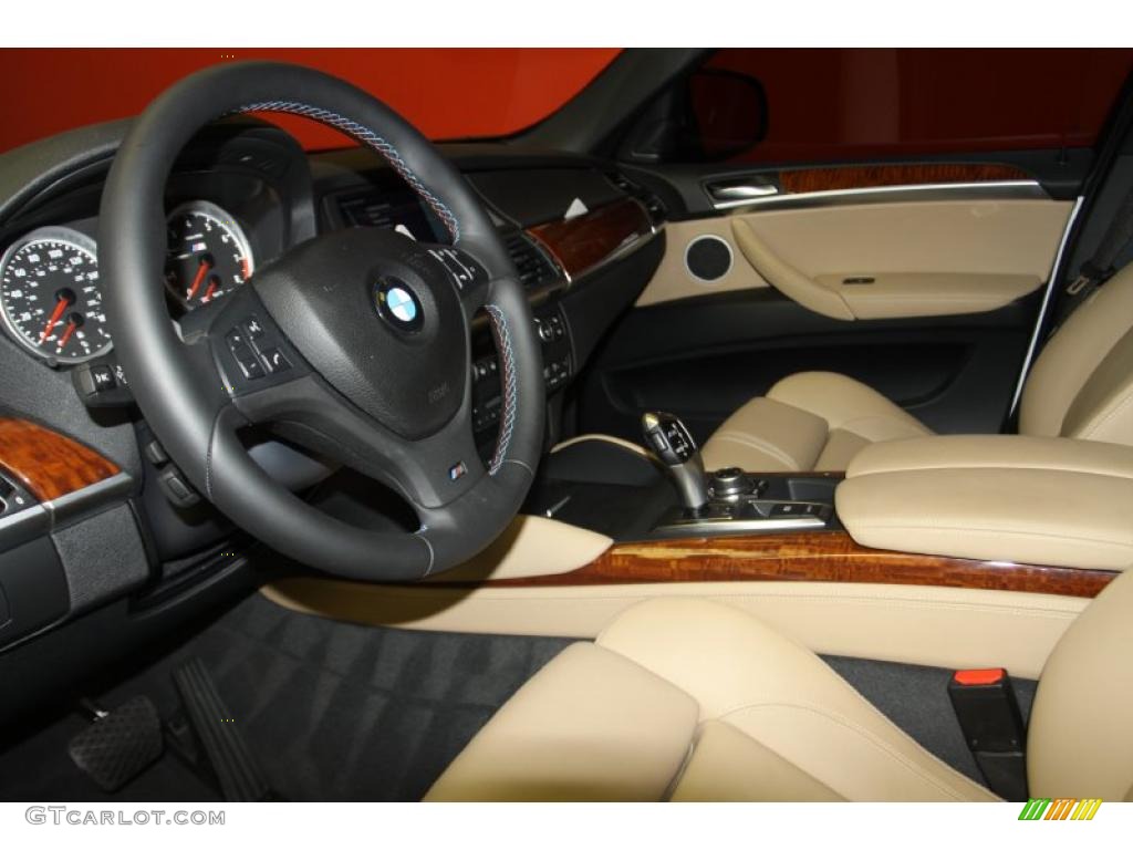 2011 X6 M M xDrive - Alpine White / Bamboo Beige Merino Leather photo #25